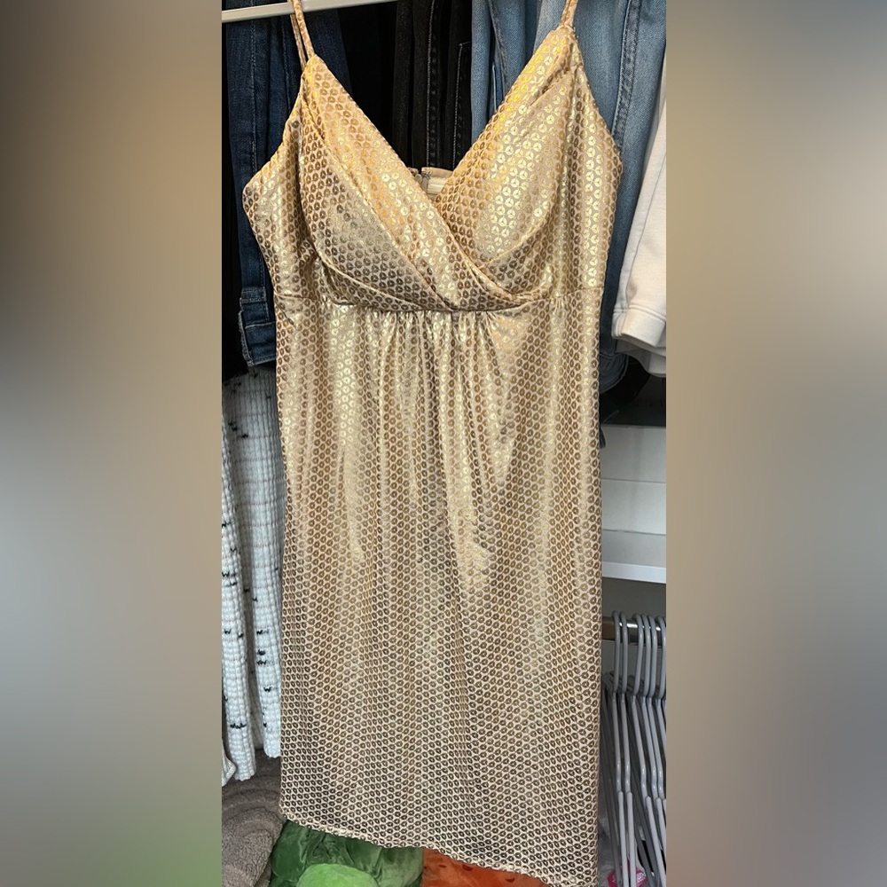 Morgan & Co. Party dress gold yellow women size s